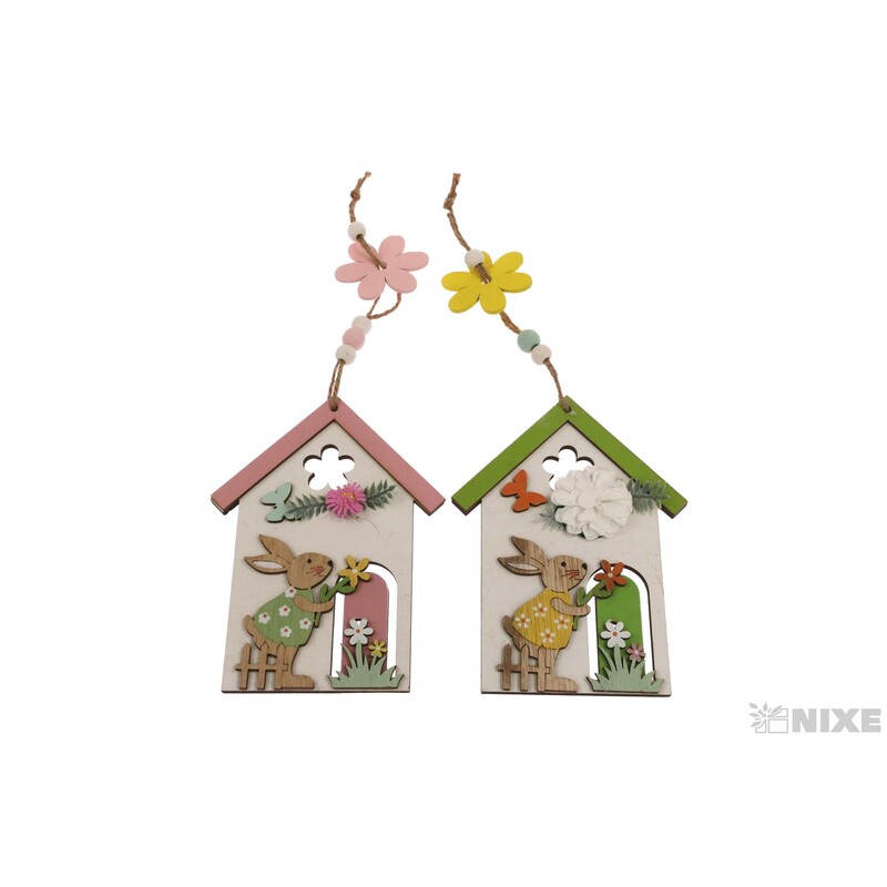 ZÁVĚS DOMEČEK 08x15cm*MIX BAREV