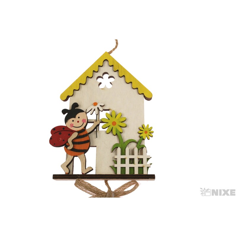 ZÁVĚS DOMEČEK 10x9cm*MIX BAREV