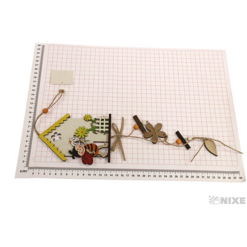 ZÁVĚS DOMEČEK 10x9cm*MIX BAREV