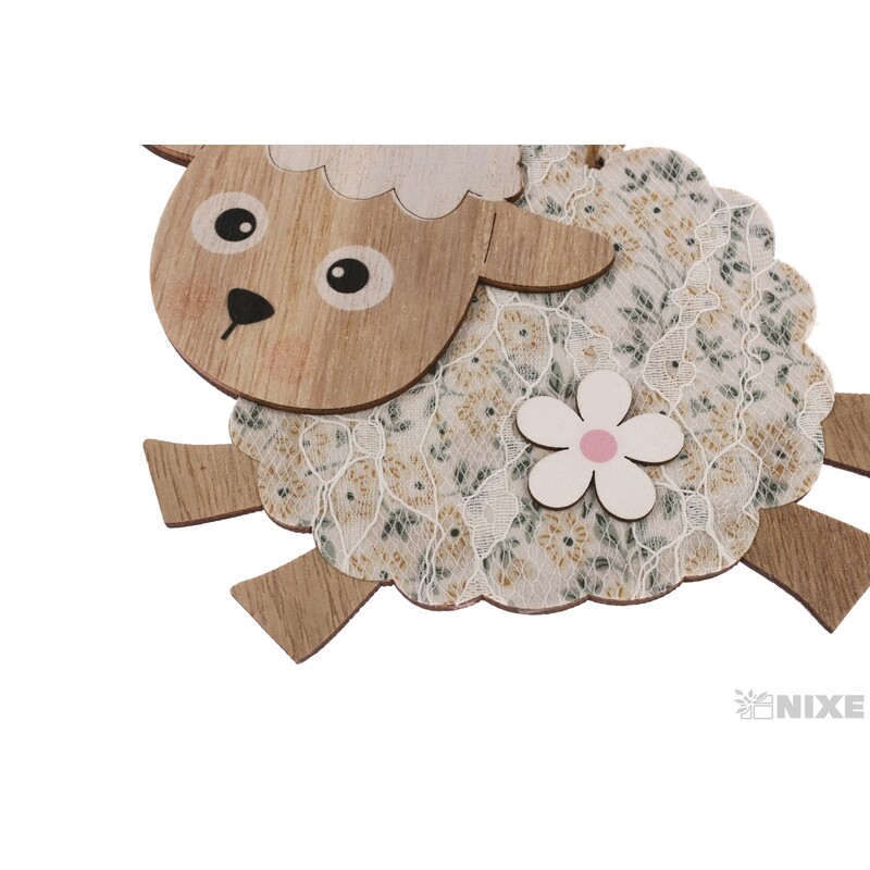 ZÁVĚS OVEČKA 17x16cm*MIX BAREV