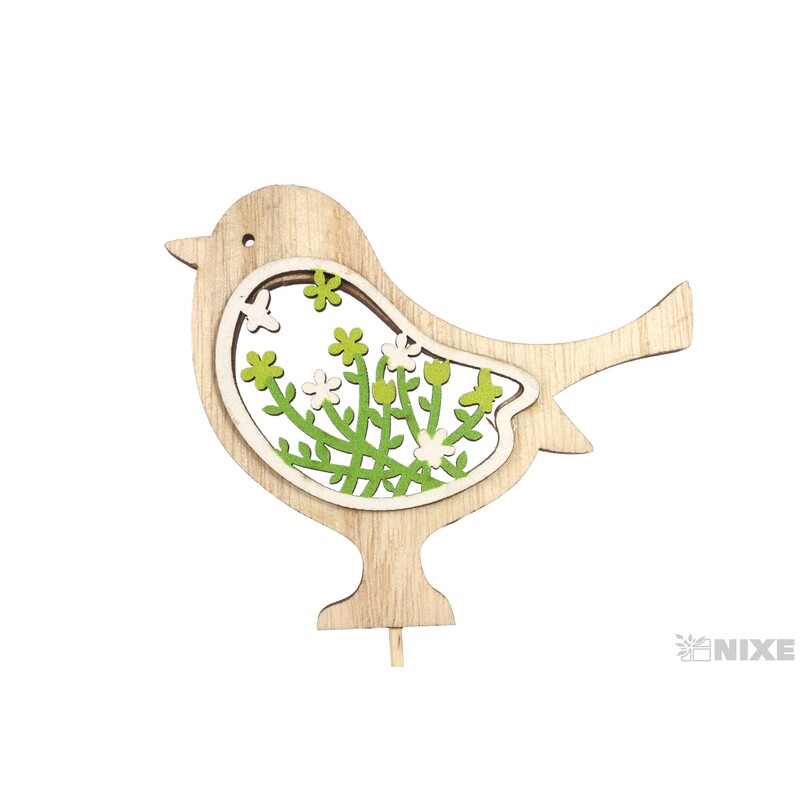 ZÁPICH PTÁČEK 10x8x24cm 6ks*MIX BAREV