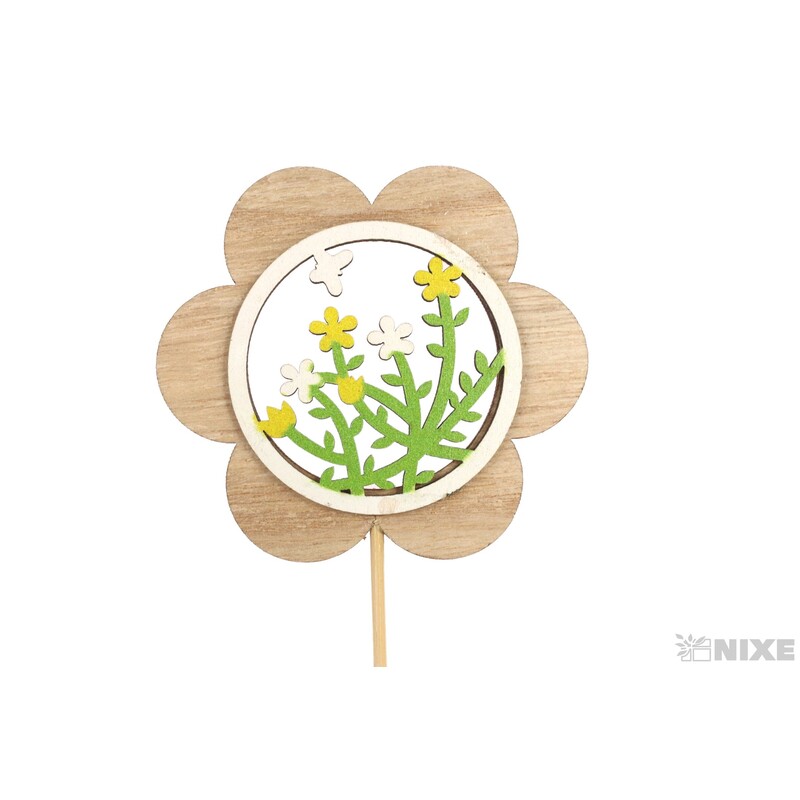 ZÁPICH KVÍTEK 8x22cm 6ks*MIX BAREV