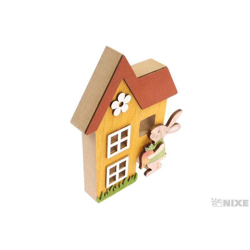 DOMEK ZAJÍC 15x19cm*MIX BAREV