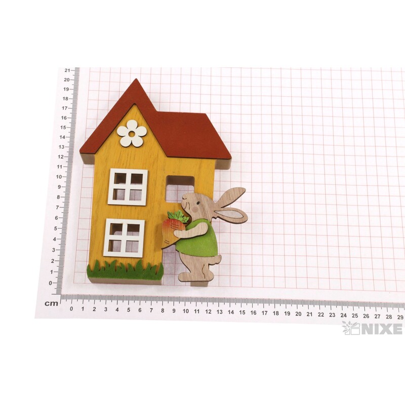 DOMEK ZAJÍC 15x19cm*MIX BAREV