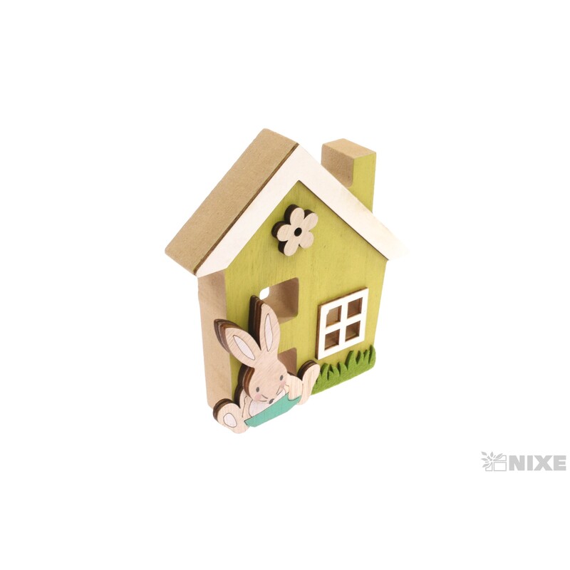 DOMEK ZAJÍC 14x15cm*MIX BAREV