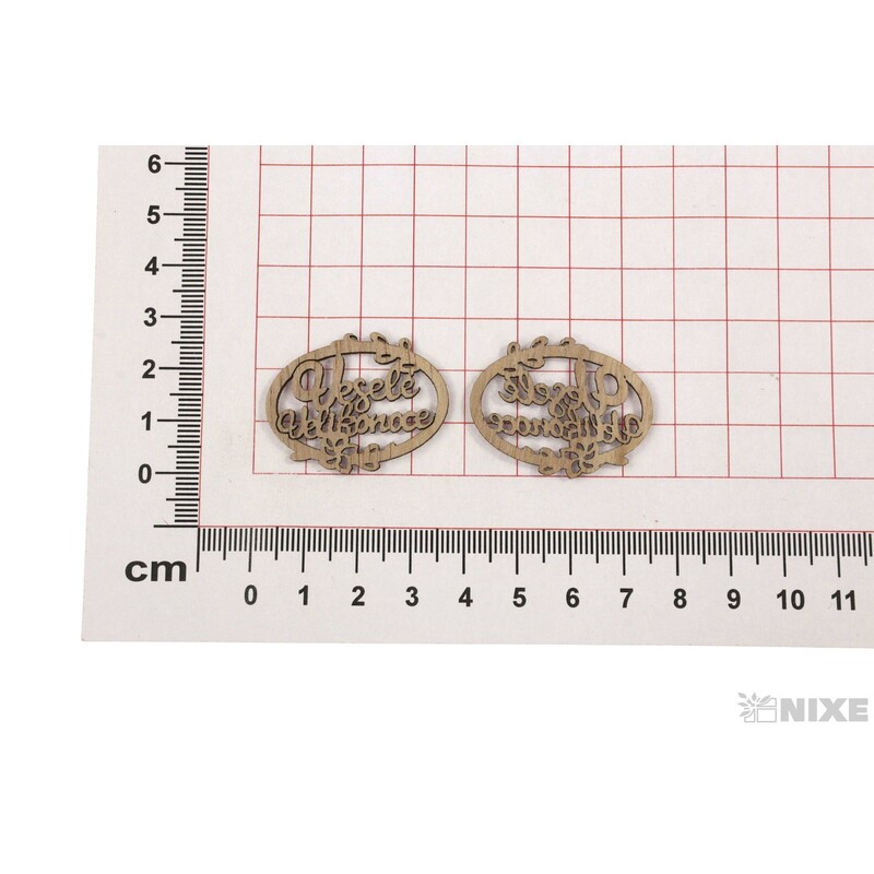 OVÁL NALEP. VELIKONOCE 3,5cm 10ks*PŘÍRODNÍ