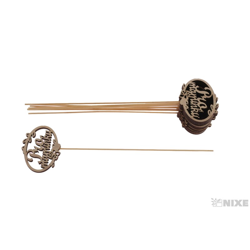 ZÁPICH OVÁL D MAMINKA 6,5x25cm 10ks*PŘÍRODNÍ