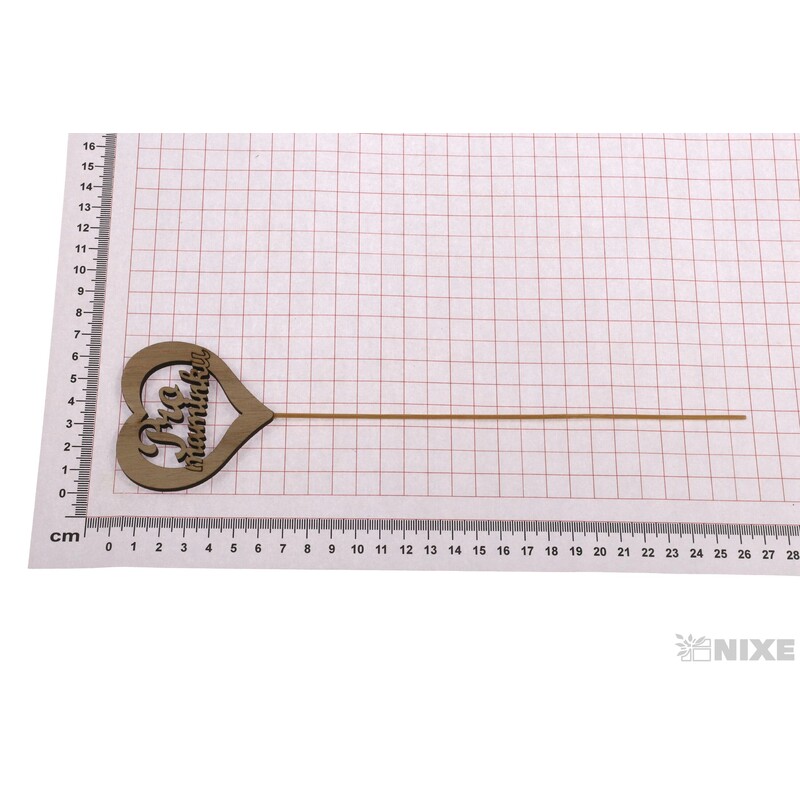 ZÁPICH SRDCE MAMINKA 6,5x25cm 10ks*PŘÍRODNÍ