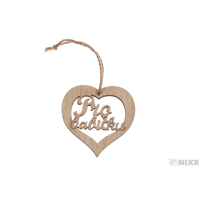 ZÁVĚS D BABIČKA 6,5cm 10ks*PŘÍRODNÍ