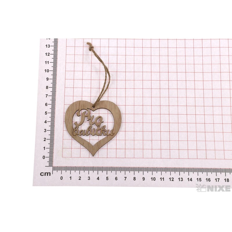 ZÁVĚS D BABIČKA 6,5cm 10ks*PŘÍRODNÍ