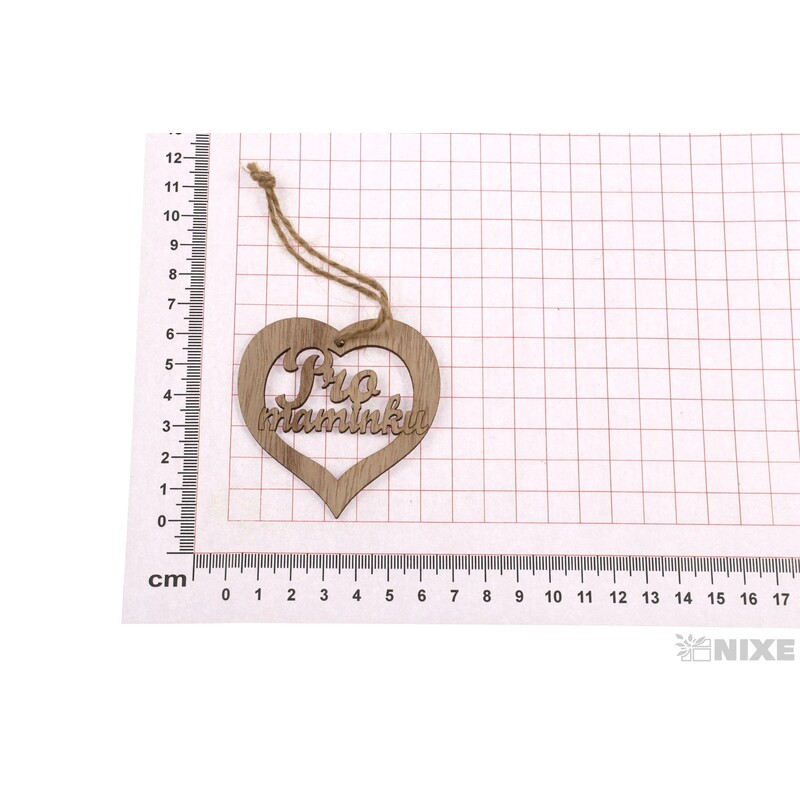 ZÁVĚS D MAMINKA 6,5cm 10ks*PŘÍRODNÍ