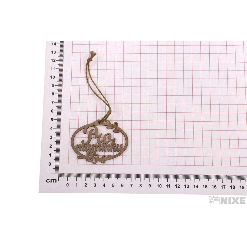 ZÁVĚS D MAMINKA 6,5cm 10ks*PŘÍRODNÍ