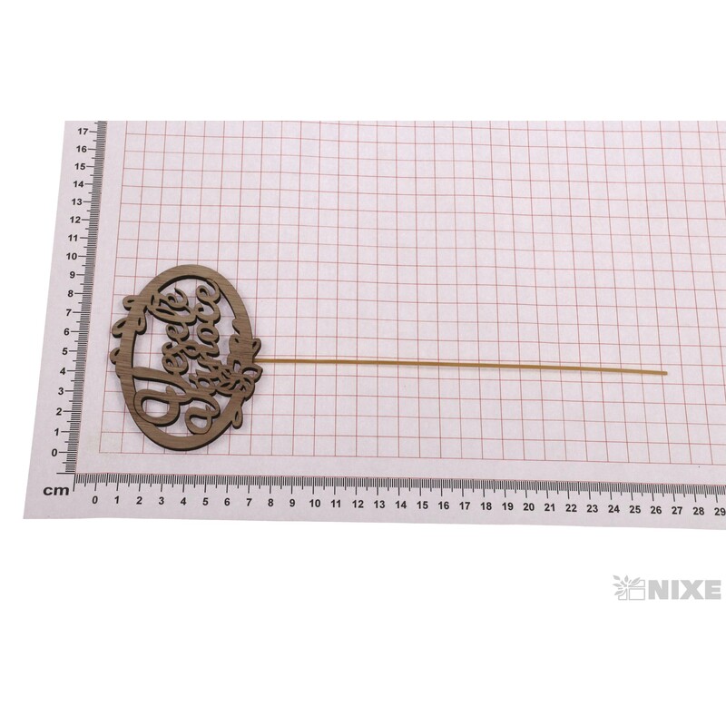 ZÁPICH OVÁL D VÁNOCE 9,5x25cm 10ks*PŘÍRODNÍ