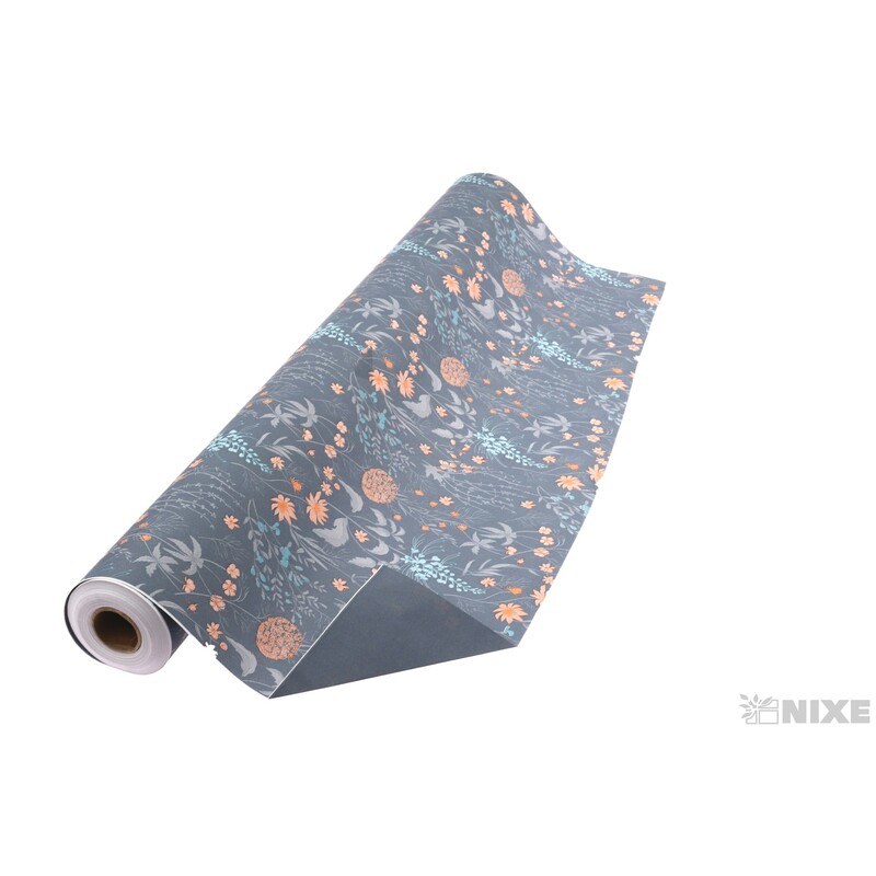 ROLE PAPÍR HORTENSE 80cmx50m*MODRÁ