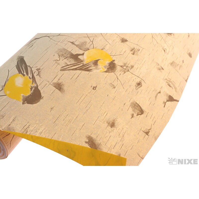 ROLE PAPÍR BIRD 80cmx50m*ŽLUTÁ