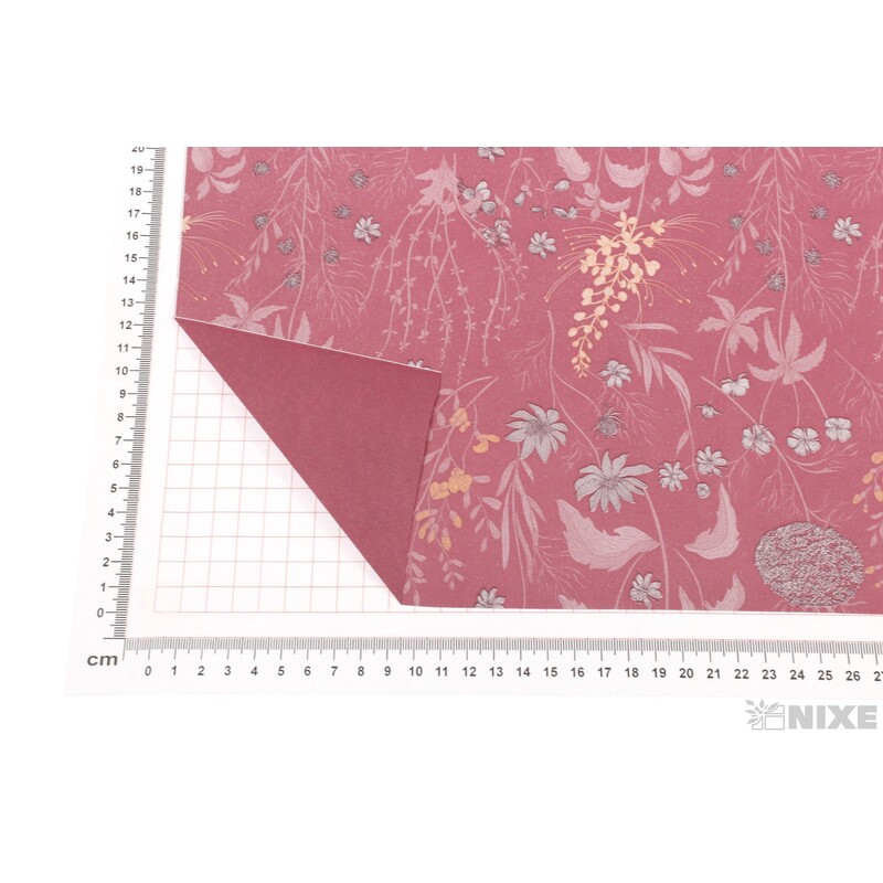 ROLE PAPÍR HORTENSE 80cmx50m*RŮŽOVÁ