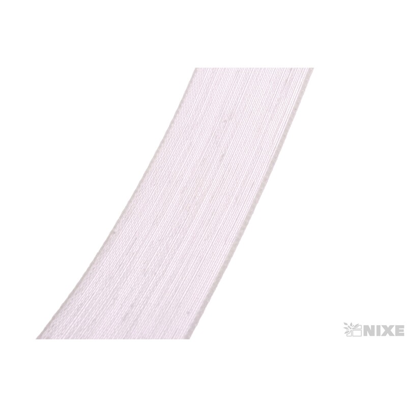 PLÁTNOVÁ STUHA EFEKT 25mmx25m*BÍLÁ 103100