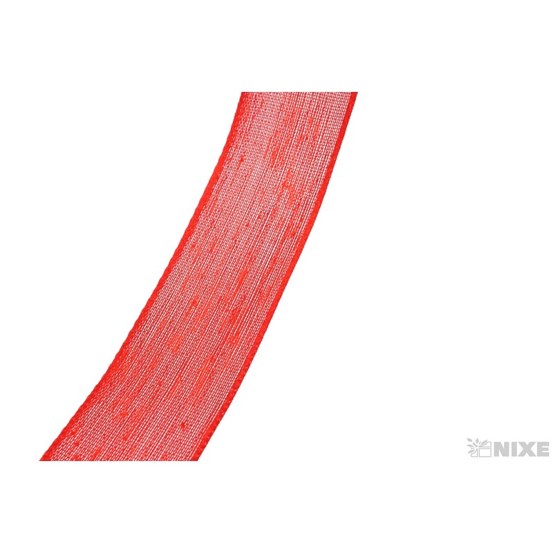 PLÁTNOVÁ STUHA EFEKT 25mmx25m*ČERVENÁ 103643