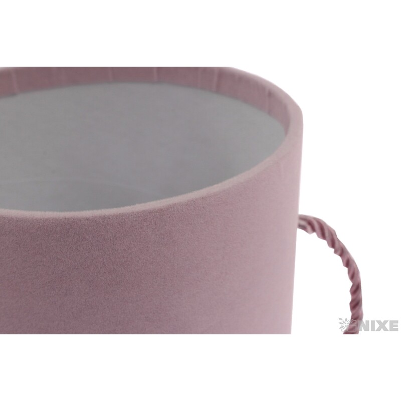 KVĚTINOVÝ BOX VELVET 12,5x17cm*RŮŽOVÁ SV.