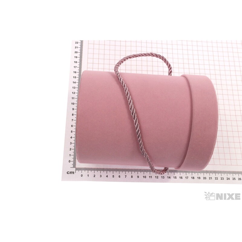 KVĚTINOVÝ BOX VELVET 12,5x17cm*RŮŽOVÁ