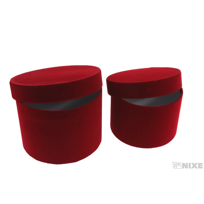 KVĚTINOVÝ BOX VELVET 12x17cm 10x15*BORDOVÁ