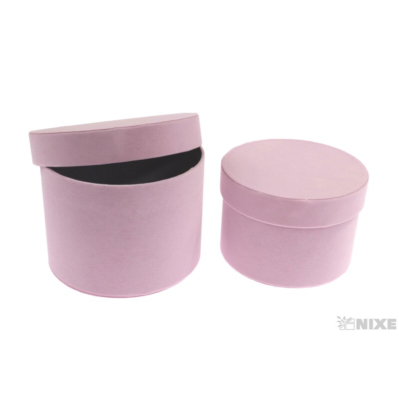 KVĚTINOVÝ BOX VELVET 12x17cm 10x15*RŮŽOVÁ