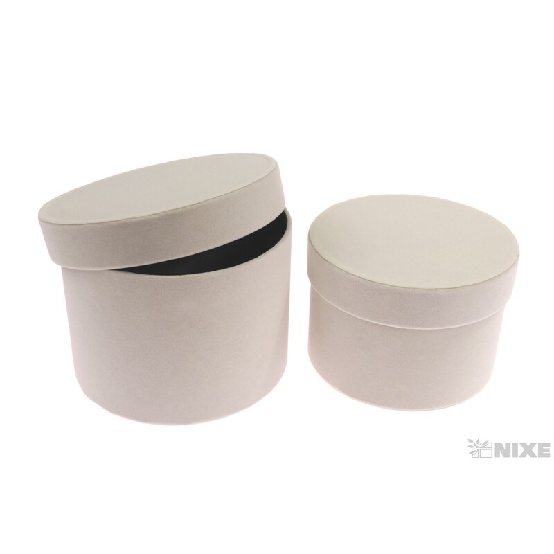 KVĚTINOVÝ BOX VELVET 12x17cm 10x15*KRÉMOVÁ