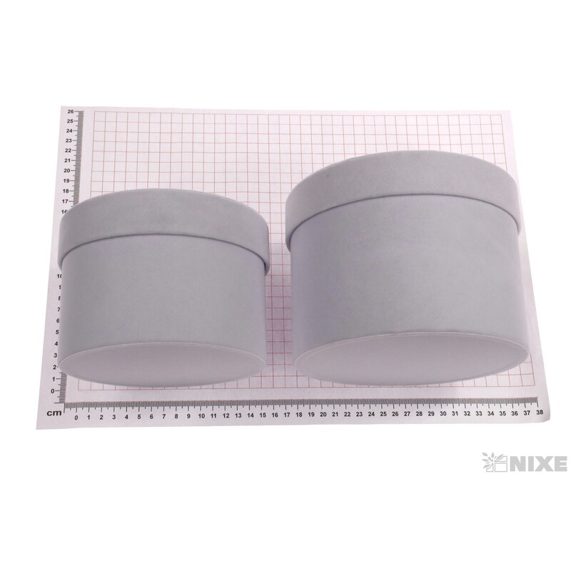 KVĚTINOVÝ BOX VELVET 12x17cm 10x15*BÍLÁ