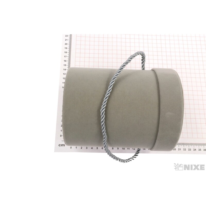 KVĚTINOVÝ BOX VELVET 12,5x17cm*ŠEDÁ