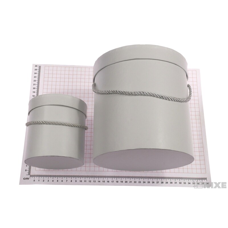 KVĚTINOVÝ BOX 19x20cm 16,5x17,5 12X12,5*BÍLÁ