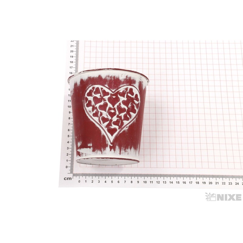 PLECHOVÝ OBAL 12x12cm*ČERVENÁ