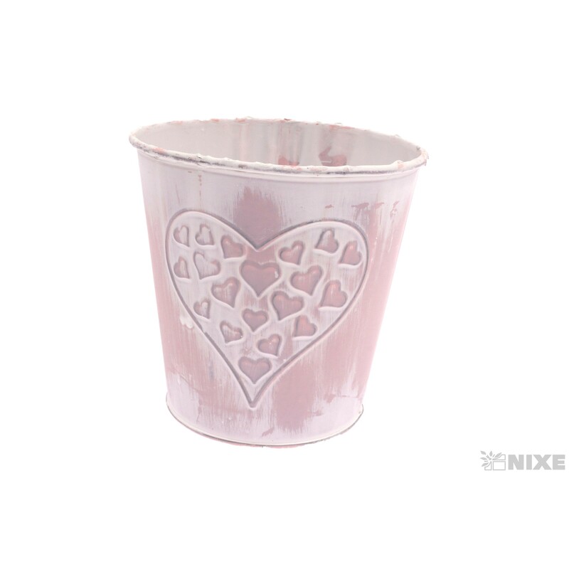 PLECHOVÝ OBAL 12x12cm*RŮŽOVÁ