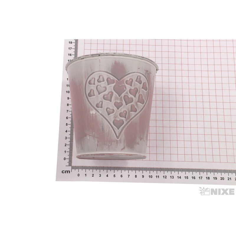 PLECHOVÝ OBAL 12x12cm*RŮŽOVÁ