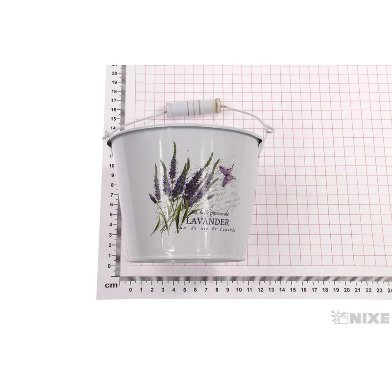 PLECHOVÝ KBELÍK 13x10,5cm*BÍLÁ