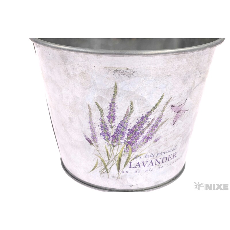 PLECHOVÝ KBELÍK 13x10cm*STŘÍBRNÁ