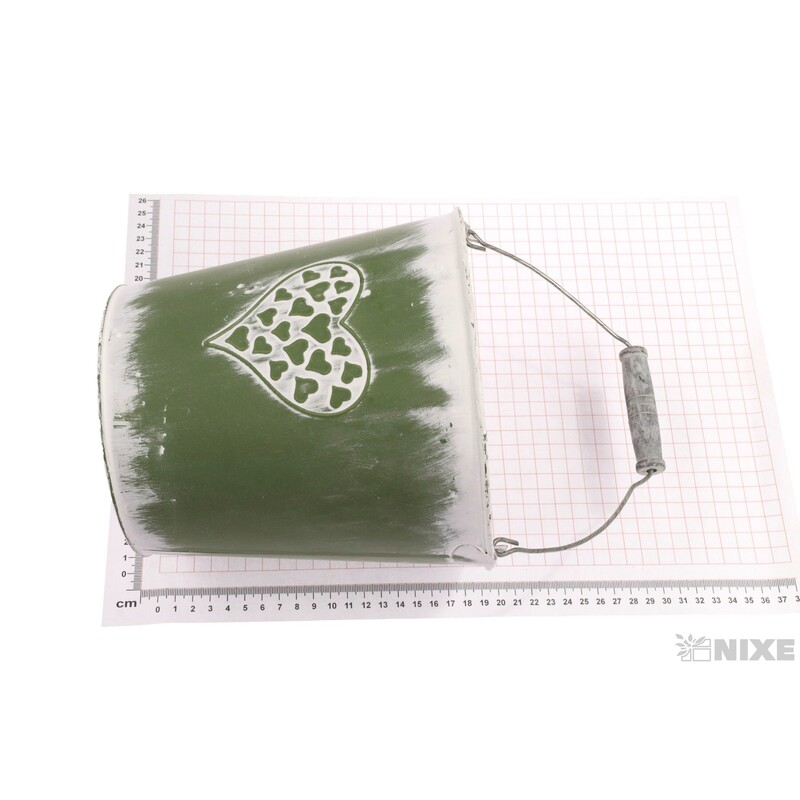 PLECHOVÝ KBELÍK 19,5x19cm*ZELENÁ