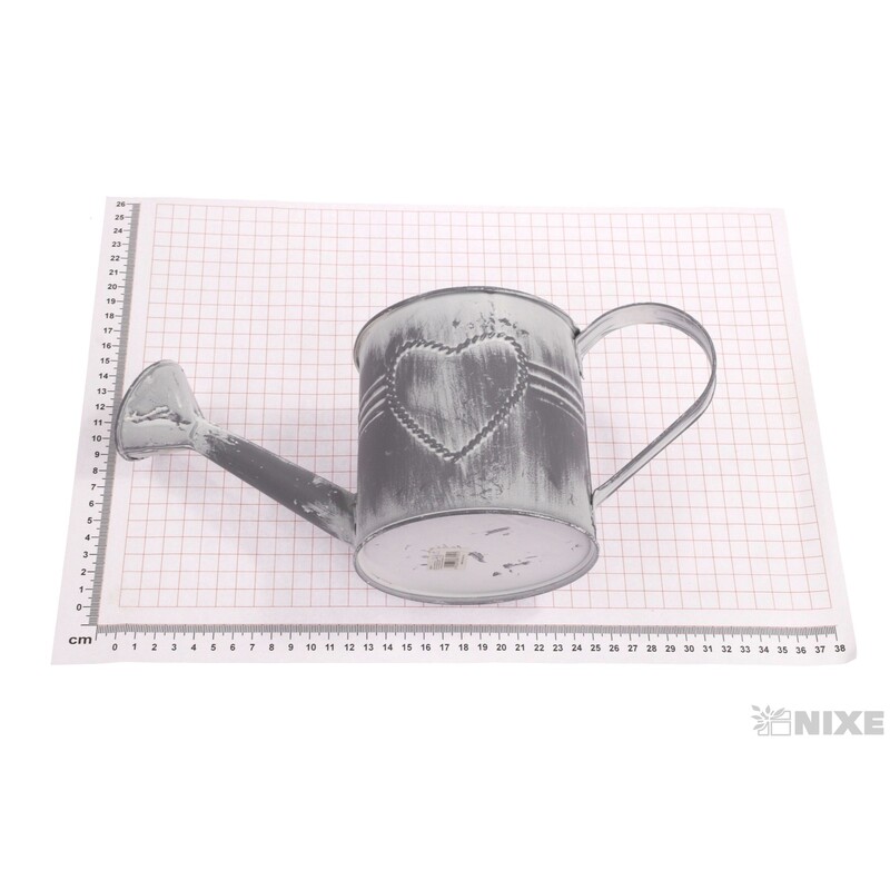 PLECHOVÁ KONEV 12x11cm*ŠEDÁ