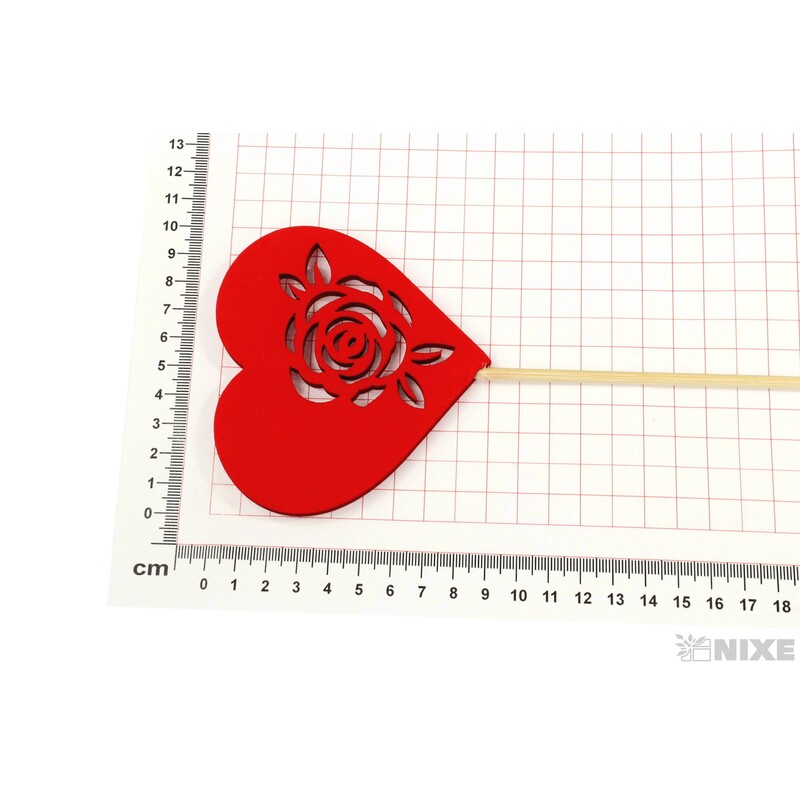 ZÁPICH D SRDCE 10x59cm 8ks*ČERVENÁ