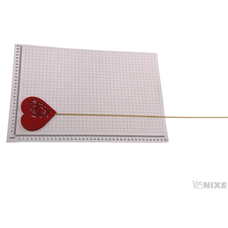 ZÁPICH D SRDCE 10x59cm 8ks*ČERVENÁ