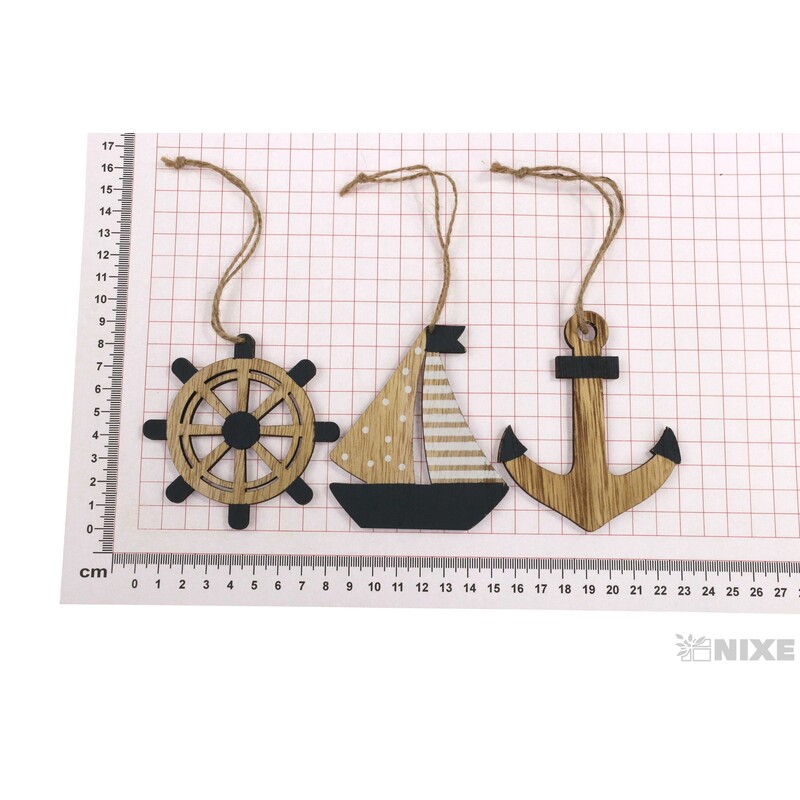 ZÁVĚS MOŘE 9cm 6ks*