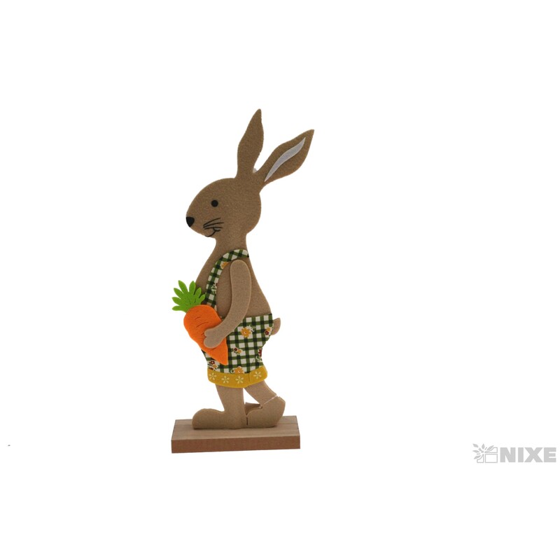 ZAJÍC FILC 37x14cm*MIX BAREV