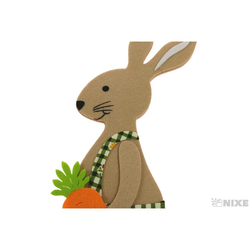 ZAJÍC FILC 37x14cm*MIX BAREV