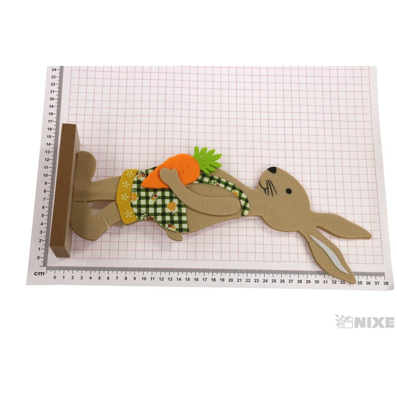 ZAJÍC FILC 37x14cm*MIX BAREV