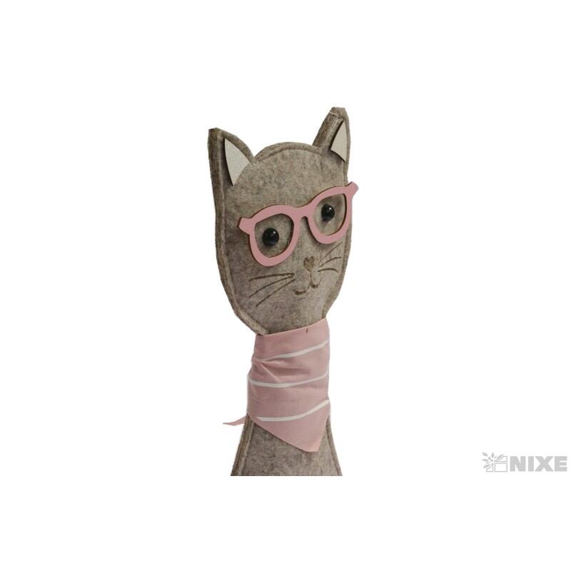 KOČKA FILC 17x45cm*MIX BAREV