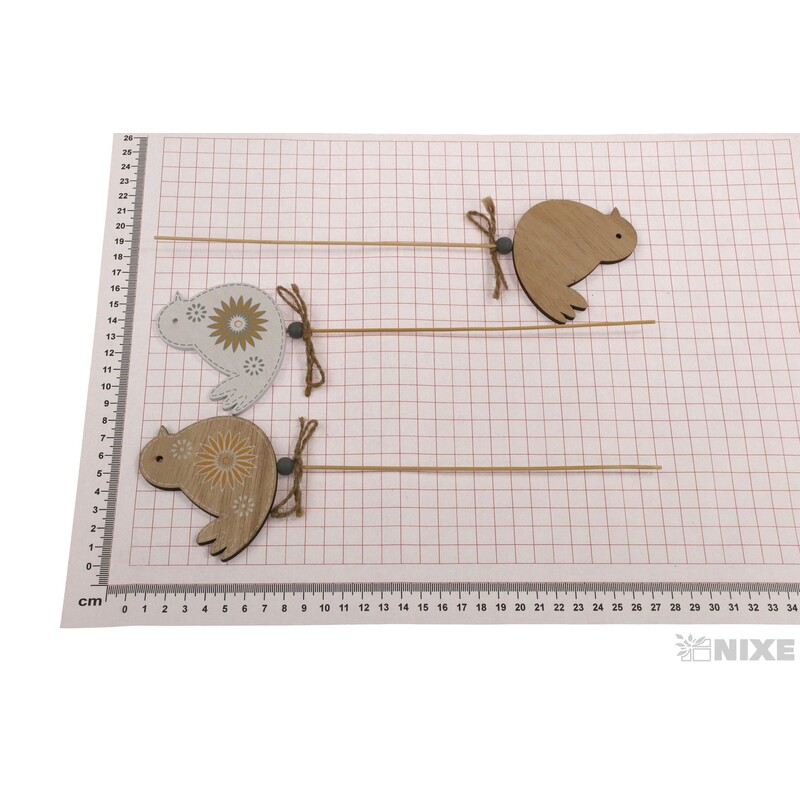 ZÁPICH PTÁČEK 8x7x28cm 6ks*MIX BAREV