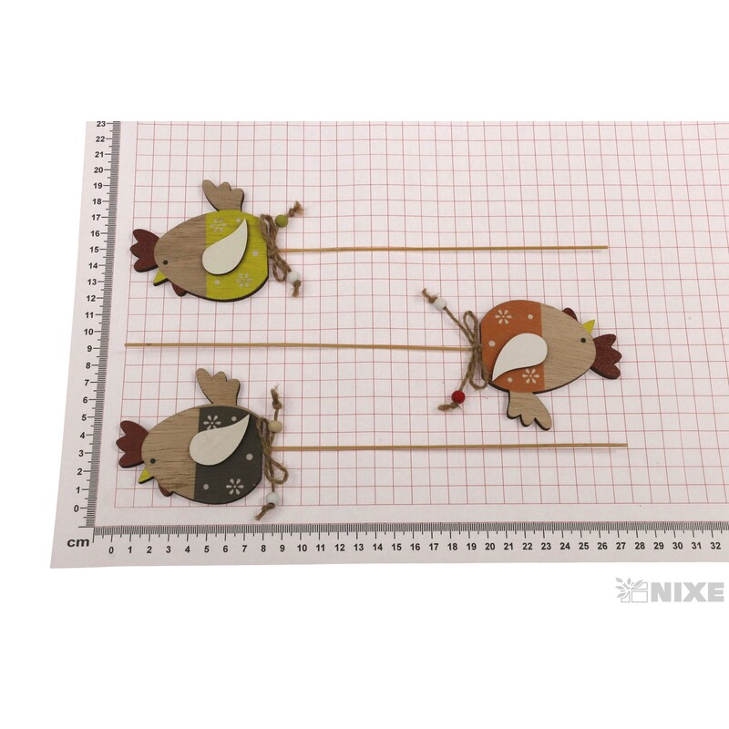 ZÁPICH SLEPICE 7x8x28cm 6ks*BÍLÁ