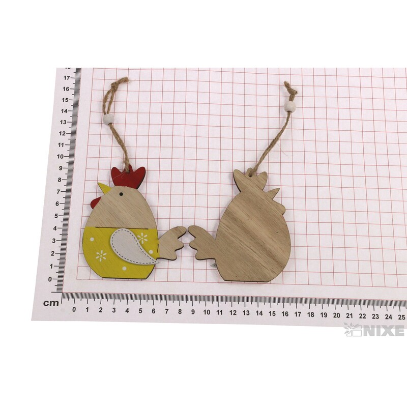 ZÁVĚS SLEPICE 8cm 2ks*MIX BAREV