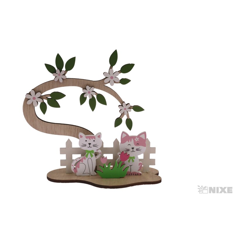 KOČKY 17x19cm*MIX BAREV