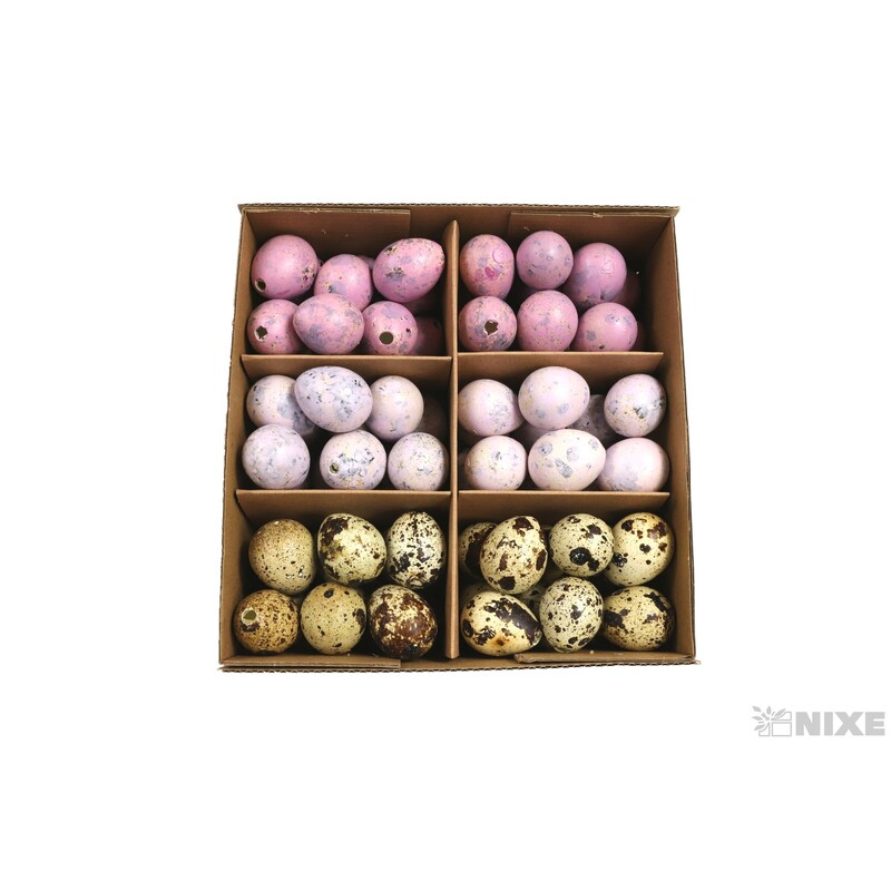 VAJÍČKA KŘEP. 3cm 72ks*MIX BAREV