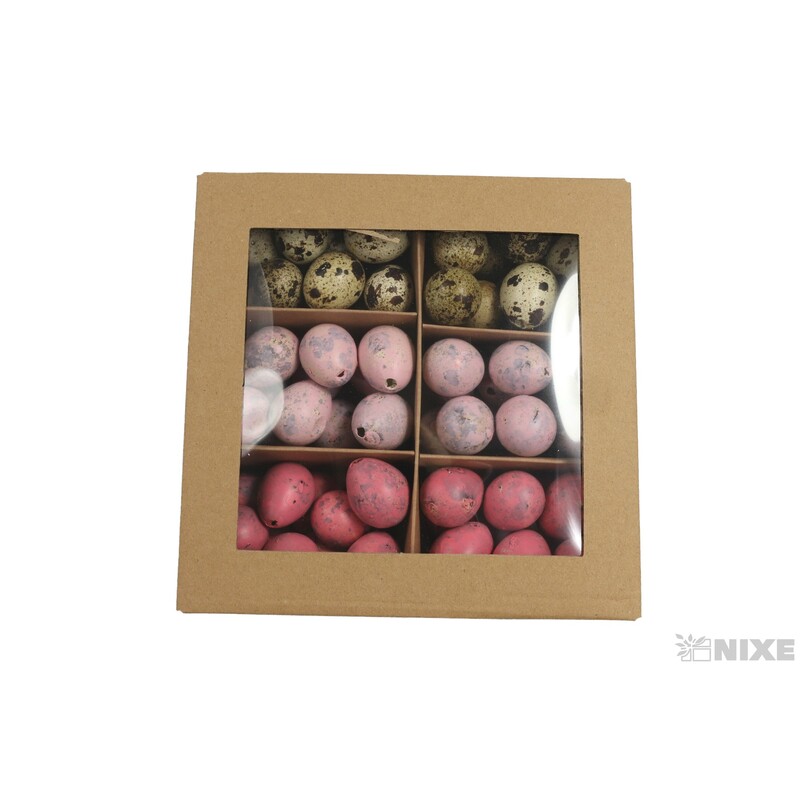 VAJÍČKA KŘEP. 3cm 72ks*MIX BAREV